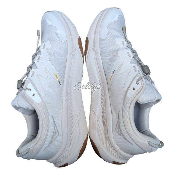 HOKA ONE ONE Transport Womens 10B Eggnog Neutral Commuter Lifestyle Sneaker - Picture 10 of 12